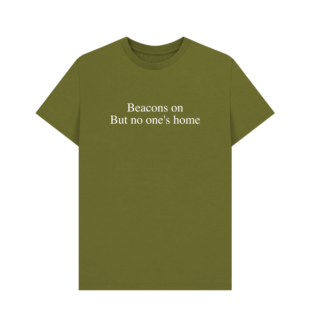 Moss Green Beacons On, But No One\u2019s Home - Men's T-Shirt