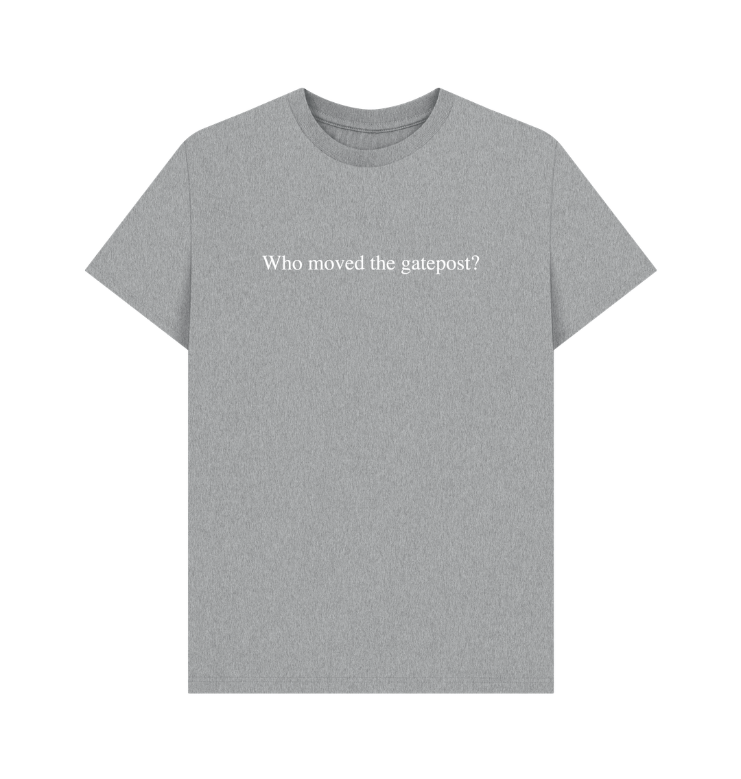 Athletic Grey Who Moved the Gatepost? Men's T-Shirt