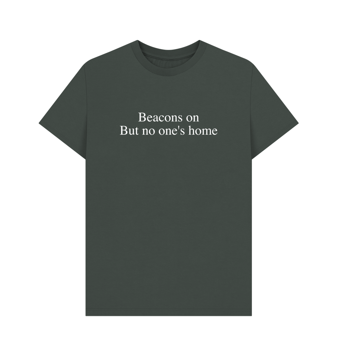 Dark Grey Beacons On, But No One\u2019s Home - Men's T-Shirt