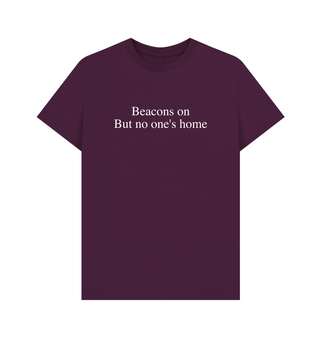 Purple Beacons On, But No One\u2019s Home - Men's T-Shirt