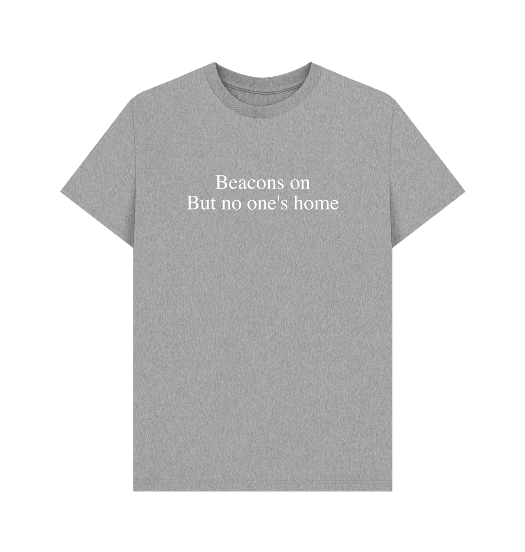Athletic Grey Beacons On, But No One\u2019s Home - Men's T-Shirt