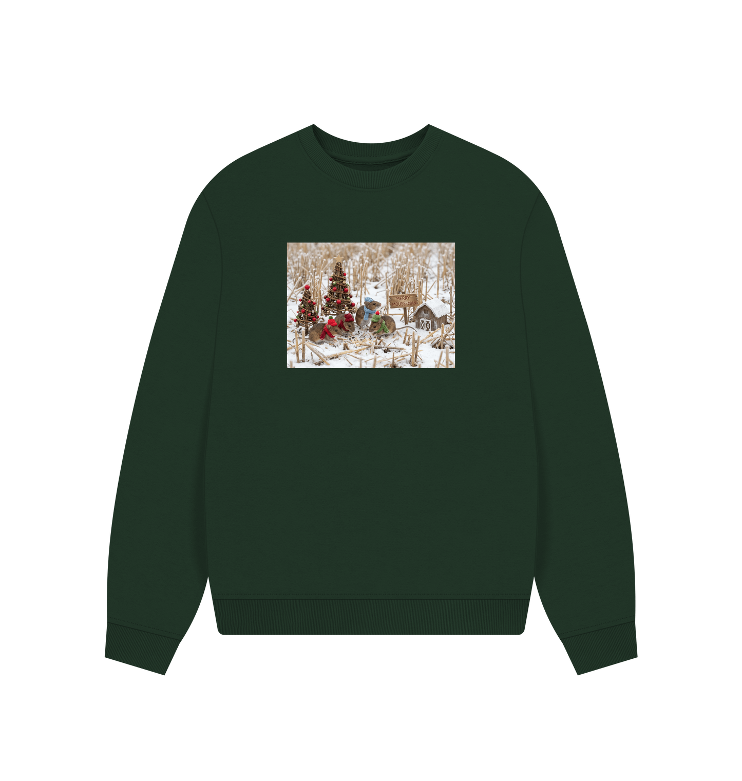 Evergreen Printed Sweater Front